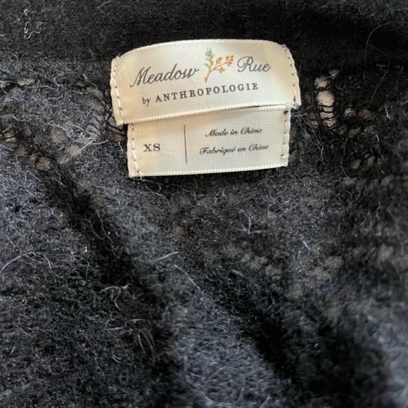 Anthropologie Meadow Rue Crochet Wrap Sweater, Size xs - Picture 6 of 7